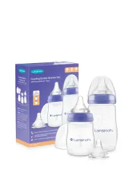 Lansinoh Zestaw startowy - Butelki do karmienia ze smoczkami NaturalWave 160 ml + 240 ml