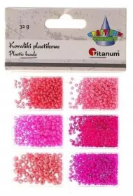 Titanum Koraliki plastikowe 6 rozmiar�w 32g