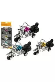 Zestaw motocykli resoraki napd frykcyjny 3szt Leantoys