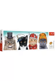Puzzle panoramiczne 500 el. Puszysta ekipa Trefl