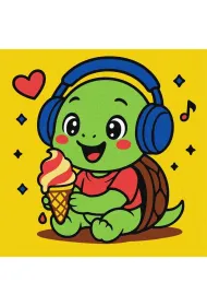Ideyka Malowanie po numerach - ��wik je lody 25x25cm