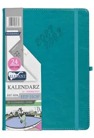 Kalendarz 2027/2028 24 m-cy. Hip hop B5 tygodniowy turkusowy