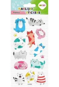 Happy Color Naklejki 3D FANCY - Lazy Cats, 90x210 mm