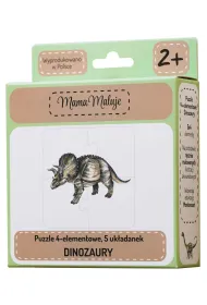 Puzzle 4 el. Dinozaury Mama Maluje