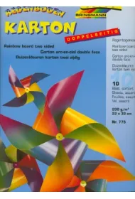 Galeria Hobby Karton t�czowy 200g g�adki 10 arkuszy