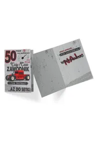Kukartka Karnet PR-318 Urodziny 50 (samoch�d)