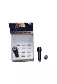 Latarka czarna USB 11cm Madej