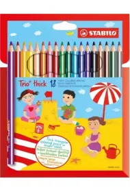 Stabilo Kredka drewniana Trio gruba etui 18 szt.