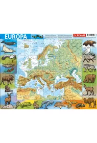Puzzle ramkowe 72 el. Europa fizyczna Demart