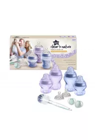 Tommee Tippee Zestaw startowy dla noworodka butelka ze smoczkiem 0m+ x2 + butelka ze smoczkiem 0m+ x2 + szczotka do butelek i smoczkw + smoczek 0-6m x2 + smoczek do butelki 3m+ x2