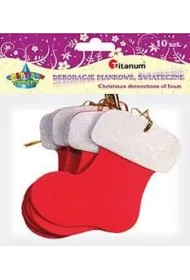 Titanum Dekoracje piankowe �wi�teczne skarpety 10szt.