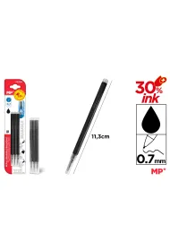 Mp Main Paper Wk�ady do d�ugopis�w �cieralnych MP XXL 0.7mm czarne 3szt.blister