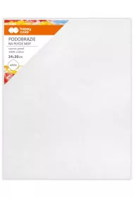 Happy Color Podobrazie baweniane 24x30, impregnowane biae, MDF 4 mm biae 24x30 cm
