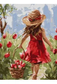 Ideyka Malowanie po numerach - Rado�� kwiat�w 30x40cm