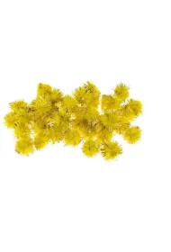 Brewis Pompony metaliczne z�ote 2cm