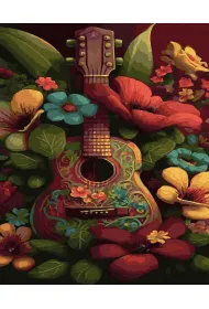 Twoje Hobby Malowanie po numerach - Gitara w ogrodzie 40x50cm