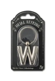 If Silver Letter Keyring - brelok do kluczy litera W