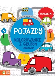 Pojazdy. Kolorowanki z grubym obrysem
