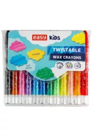 Easy Stationery Kredki wiecowe wykrcane 12 kolorw