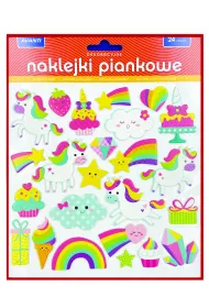 Naklejki piankowe ca�oroczne V6 24 szt.