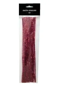 Galeria Hobby Druty chenille czerwony metallic 30cm