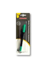 Marker permanentny dwustronny zielony PENMATE