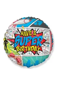 Flexmetal Balon foliowy 18" FX - SuperBirthday COMIC