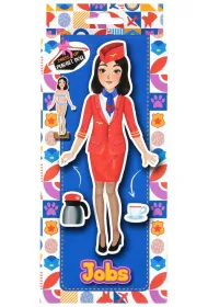 Puzzle Uk�adanka magnetyczna 40 element�w Ubieranka Lalka Praca JM-0052 Alba Moli
