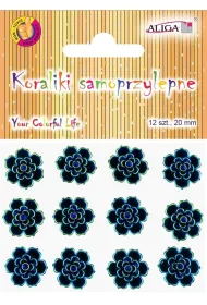 Aliga D�ety kryszta�ki samoprzylepne kwiatki 20mm