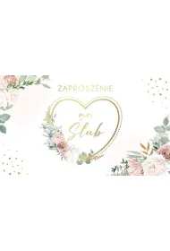 Armin Style ZAPROSZENIE SLUB 160X95 AS ZP-108 OP10SZT FOL