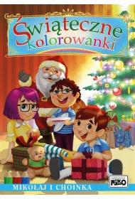 �wi�teczne kolorowanki Miko�aj i choinka