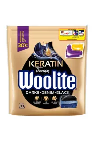Woolite Black Darks Denim kapsuki do prania do tkanin ciemnych z keratyn 33 szt.