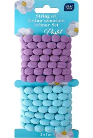 Interdruk Zestaw sznurk�w ozdobnych 2x1m Pastel