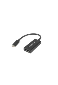Lanberg Adapter USB CM - Displayport F czarny 15 cm