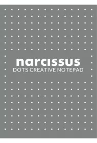 Narcissus Blok A4 kropki klejony z gry szary 60 kartek 6 szt.