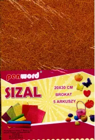 Polsirhurt Sizal w arkuszach brokatowy 20x30 '5