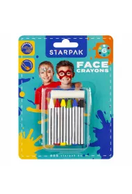 Kredki do malowania twarzy 6 kolor�w STARPAK 528375