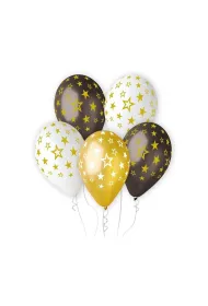 Godan Balony Premium Hel gwiazdy z�ote 33cm