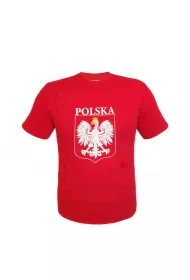 Koszulka z nadrukiem czerwona XL