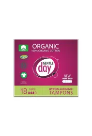 Gentle Day Tampons tampony 100% bawe�ny eco Super 18 szt.