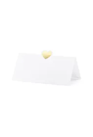 PartyDeco Wizyt�wki na st� serce 10x5 cm