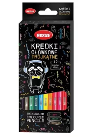 Beniamin Kredki o��wkowe tr�jk�tne 12kolor�w