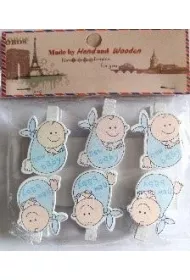 Galeria Hobby Klamerki ozdobne niemowl�ce 6 szt.