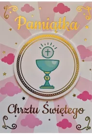 Yeku Karnet Chrzest dziewczynka
