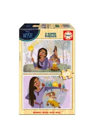Puzzle drewniane 2x50 el. �yczenie Educa