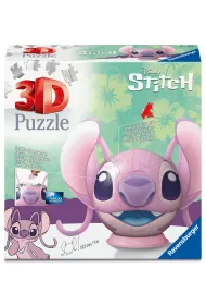 Puzzle 3D: Disney Stitch Kula Angel z uszami Ravensburger