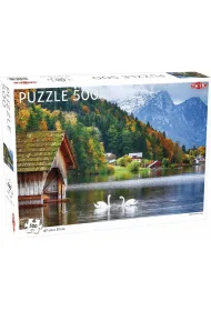 Puzzle 500 el. Landscape. Swans on a Lake Tactic
