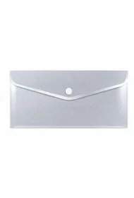 Biurfol Teczka koperta DL PP stardust silver