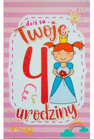 Yeku Karnet Urodziny 4 dziewczynka 2K-072