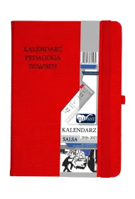 Kalendarz pedagoga 2026/2027 Salsa B6 tygodniowy czerwony